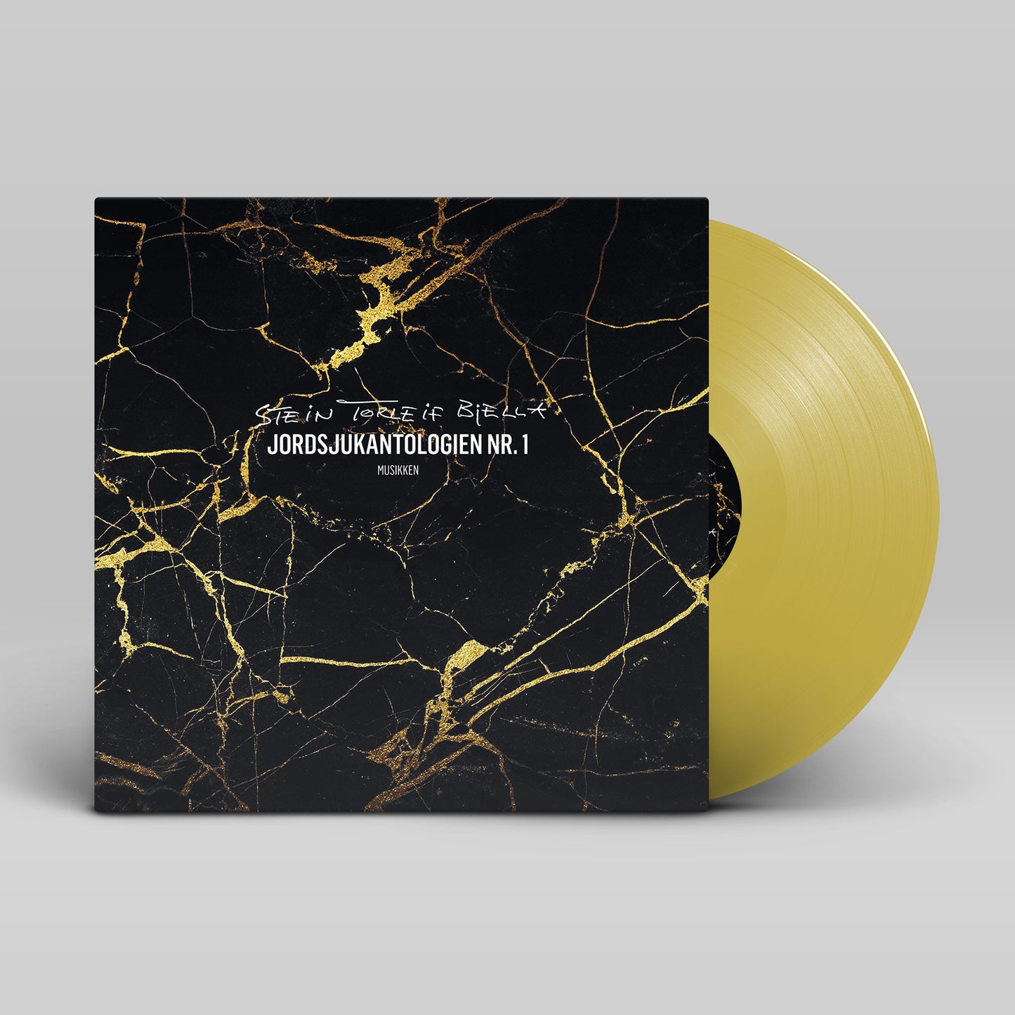 Jordsjukantologien nr. 1 musikken - vinyl. Avgrensa opplag i gull. Utselt.